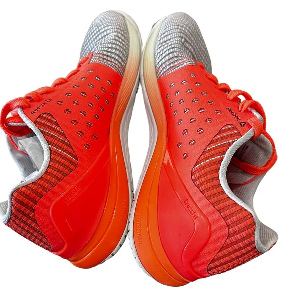 Reebok CrossFit. Gray orange running shoes. Size 8 - Picture 4 of 9